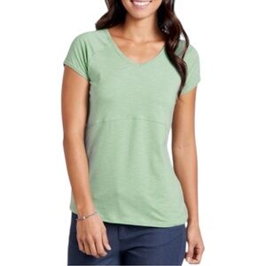 Toad&Co Women's Bonita T-Shirt Light Green T-Shirt In Size Large